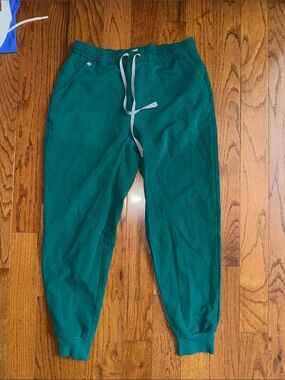Figs Teal Green Drawstring Joggers